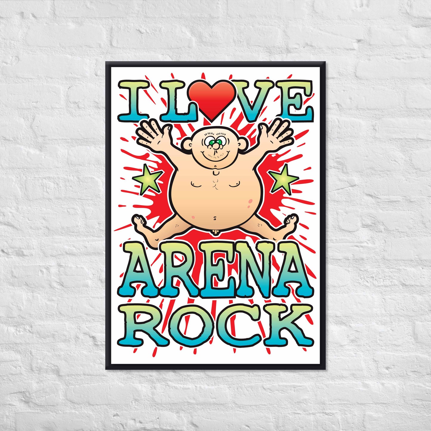 Arena Rock 50x70cm Wall Art / Love Music Poster