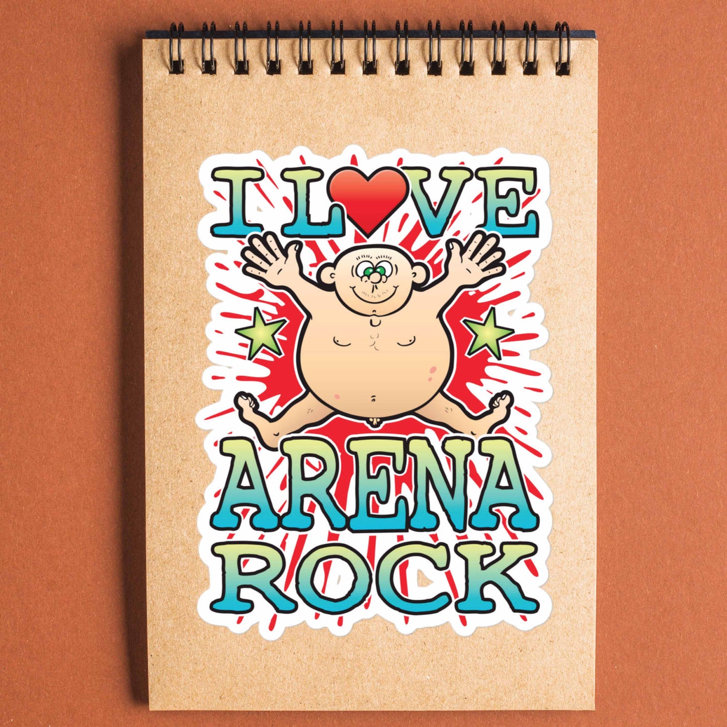Arena Rock Vinyl Kiss-Cut Sticker / 14 x 10cm