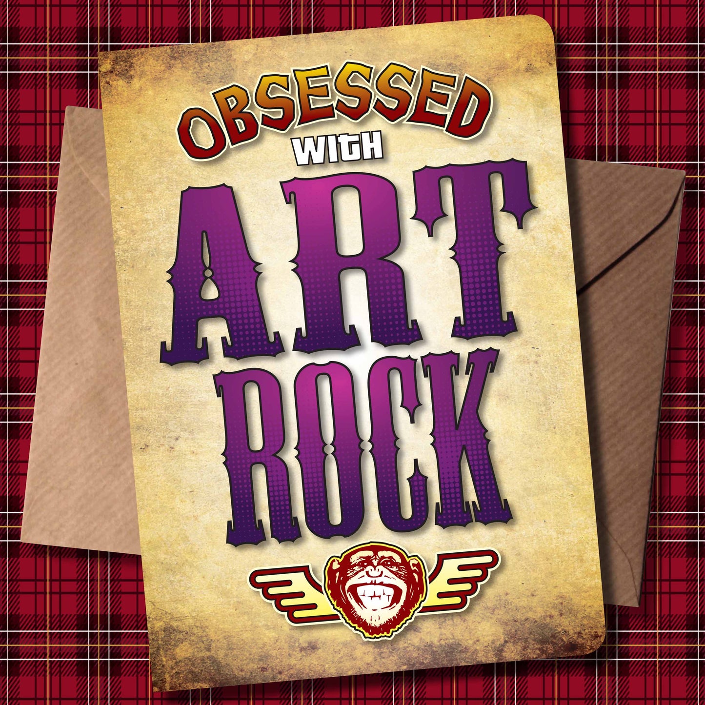 Art Rock - Obsessed Art Poster + Birthday / Greetings Card