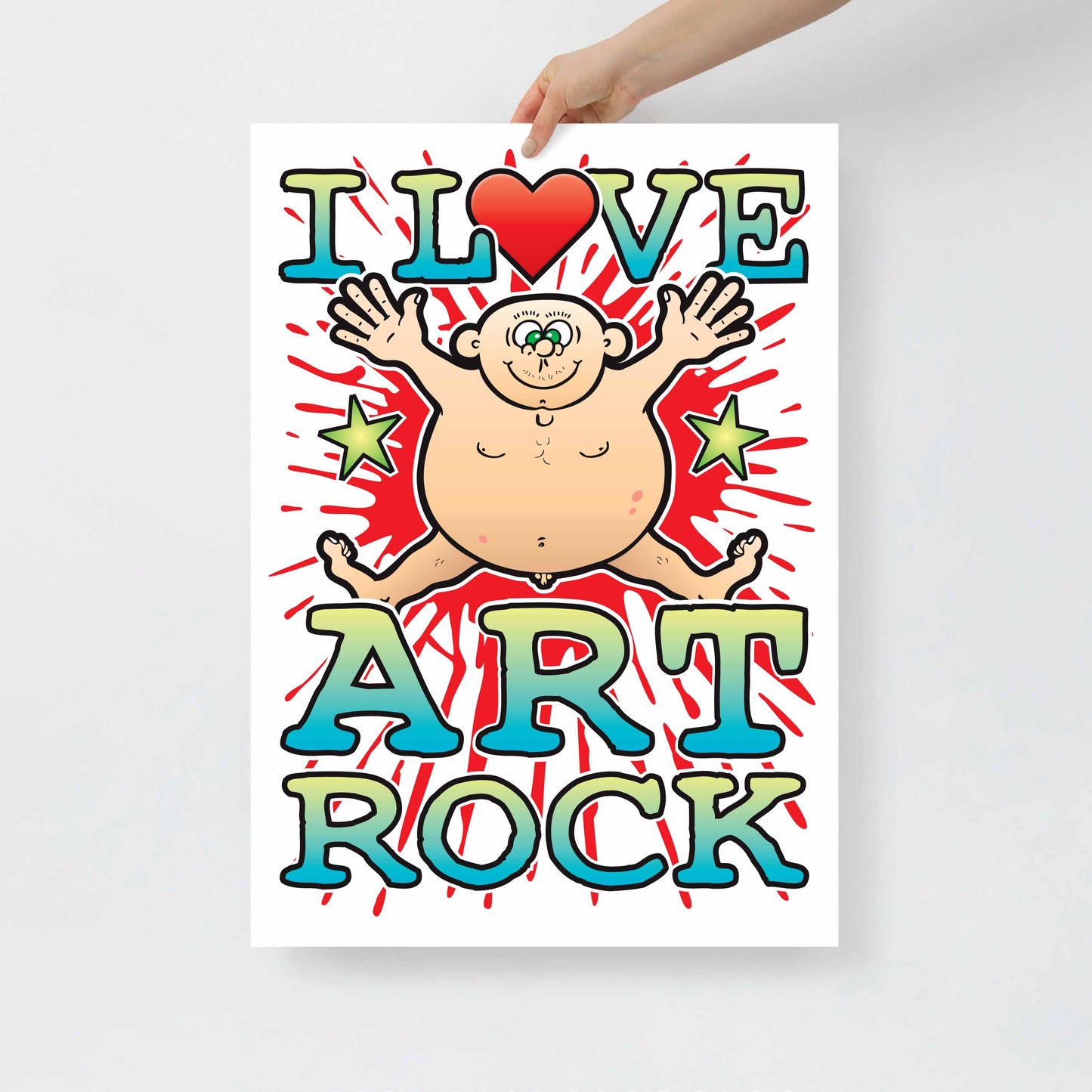 Art Rock 50x70cm Wall Art / Love Music Poster