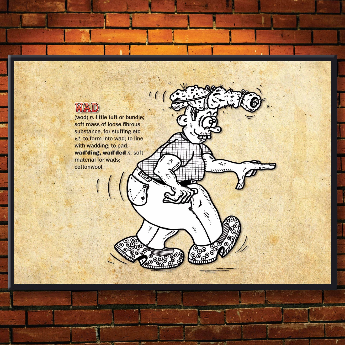 Wad Cartoon Art Print