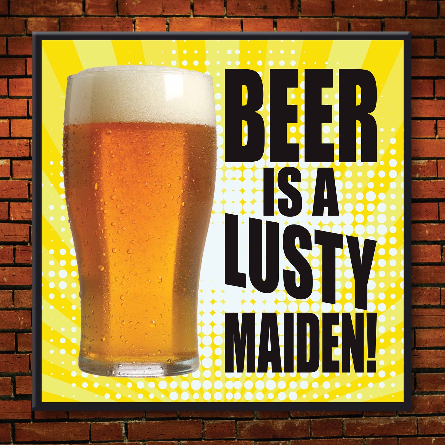 Beer Maiden Art Print + Badge + Bottle Opener + Birthday Card