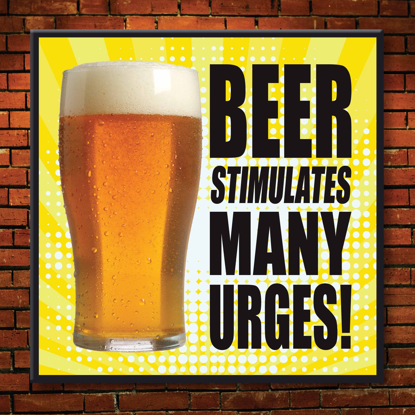 Beer Urges Art Print + Badge + Bottle Opener + Birthday Card