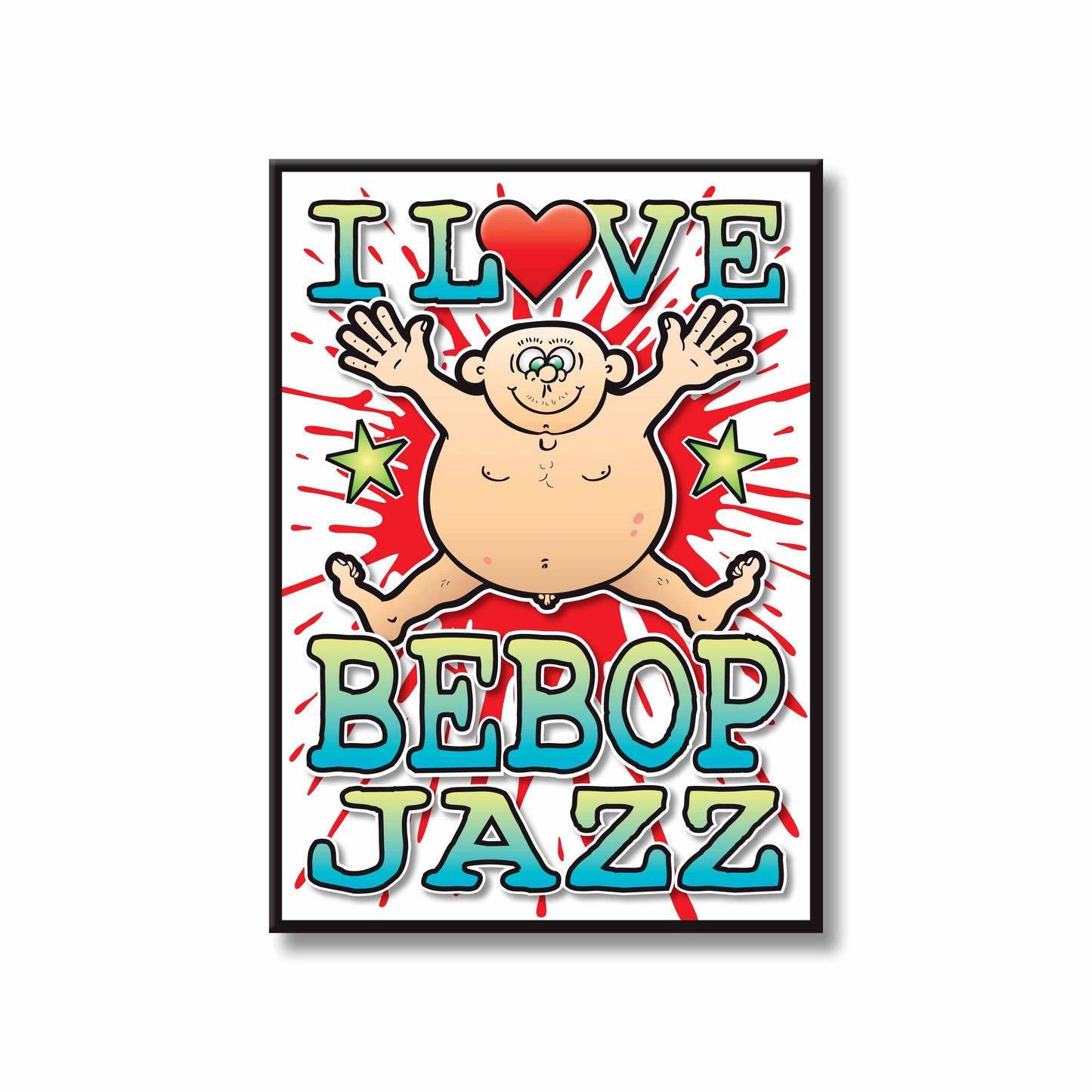 Bebop Jazz Art Print / Love Music Poster / Wall Décor / Rock Guru