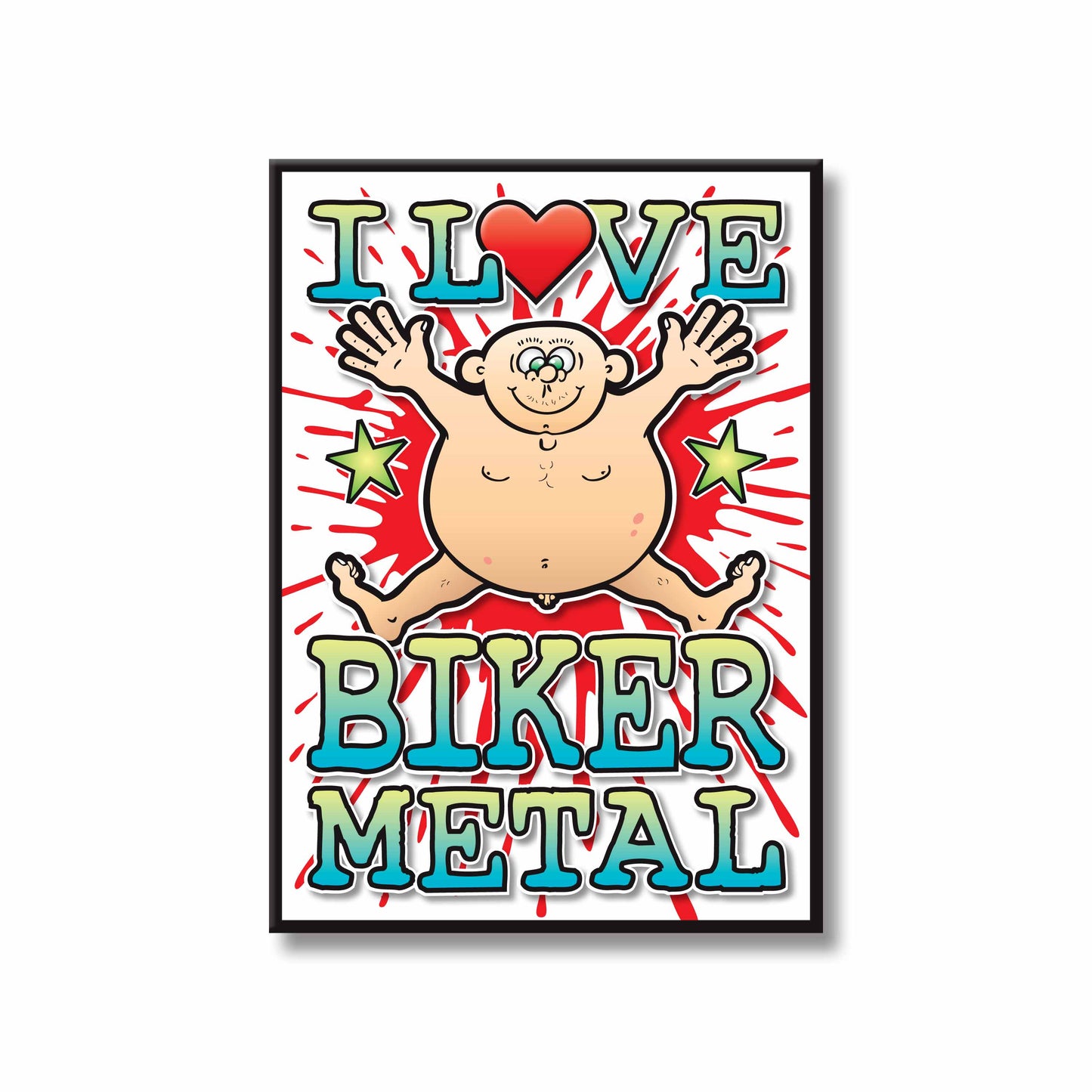 Biker Metal Art Print / Love Music Poster / Wall Décor / Rock Guru