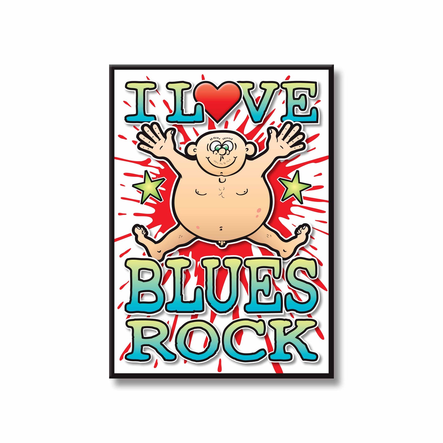 Blues Rock Art Print / Love Music Poster / Wall Décor / Rock Guru