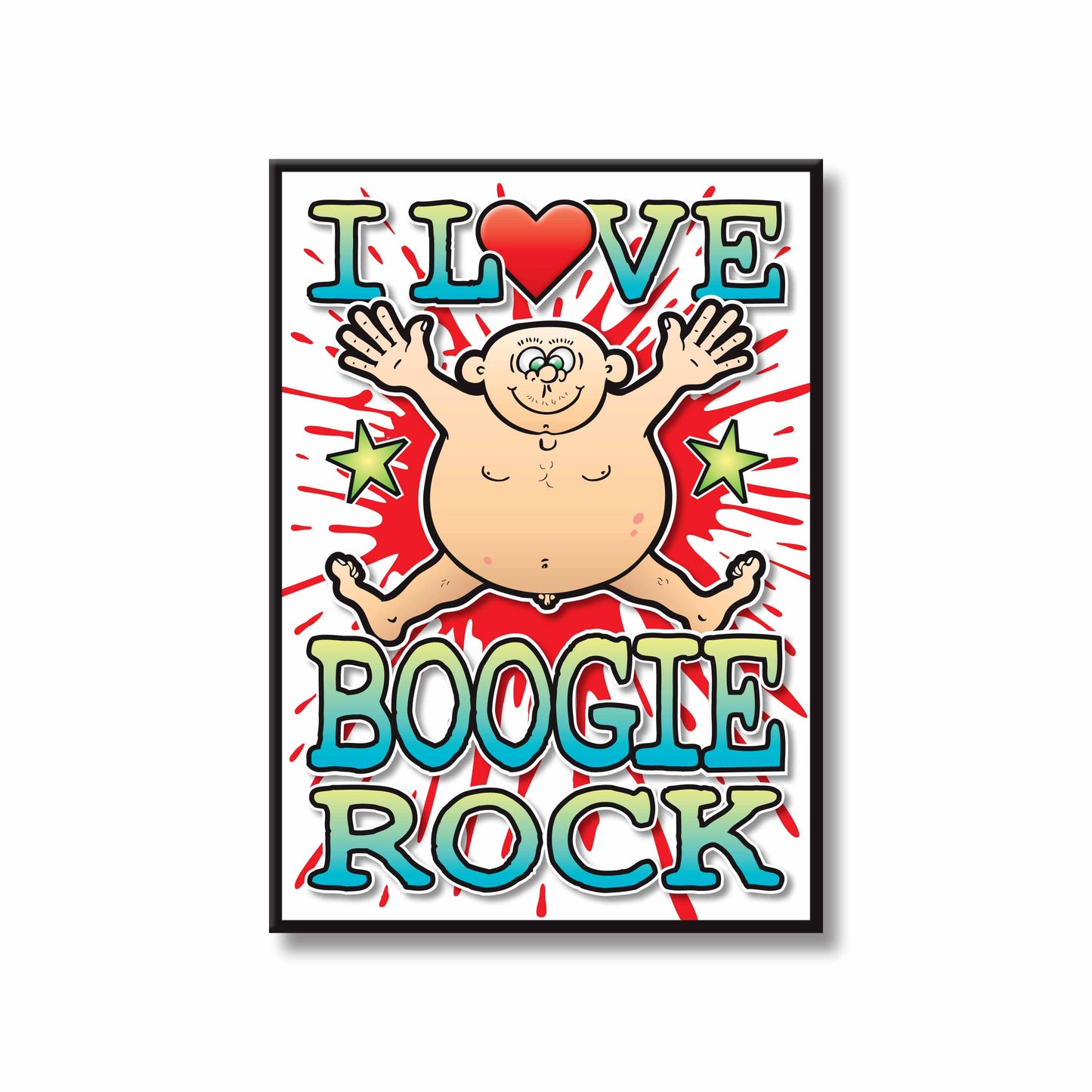 Boogie Rock Art Print / Love Music Poster / Wall Décor / Rock Guru