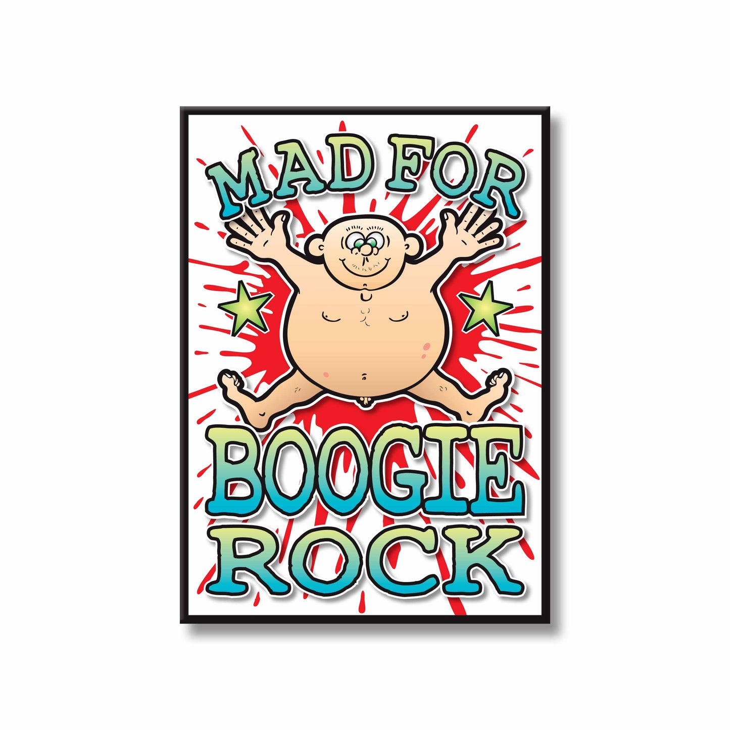 Boogie Rock Art Print / Mad For Music Poster / Wall Décor