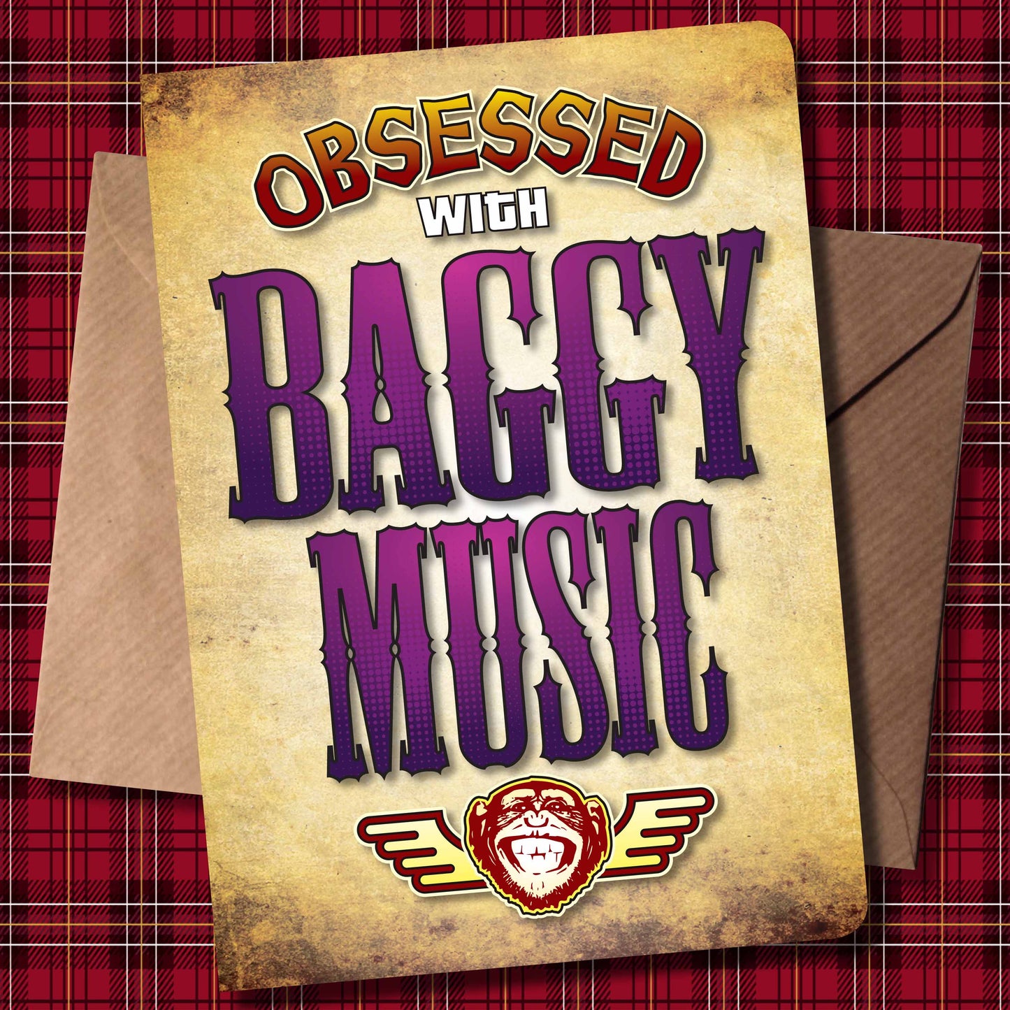Baggy Music - Obsessed Art Poster + Birthday / Greetings Card