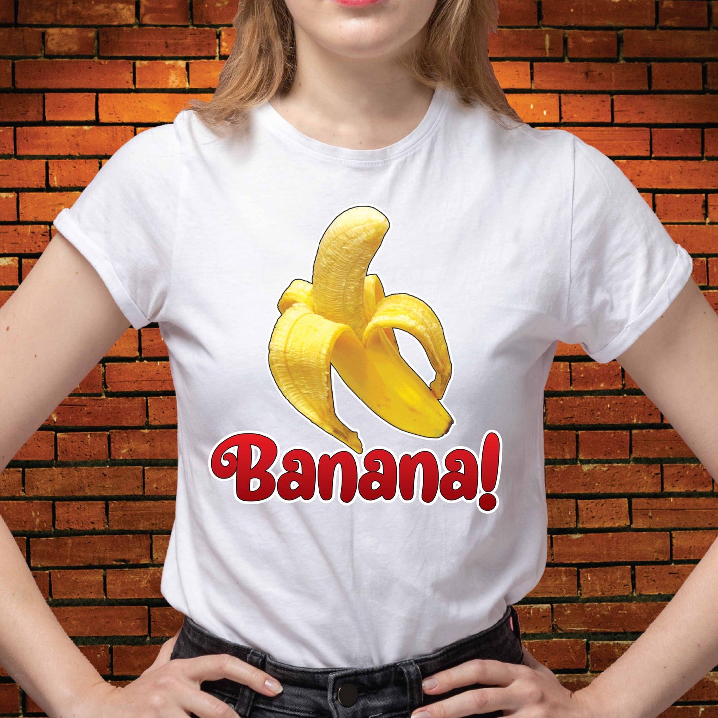 Banana Funny Slogan Cotton T-Shirt