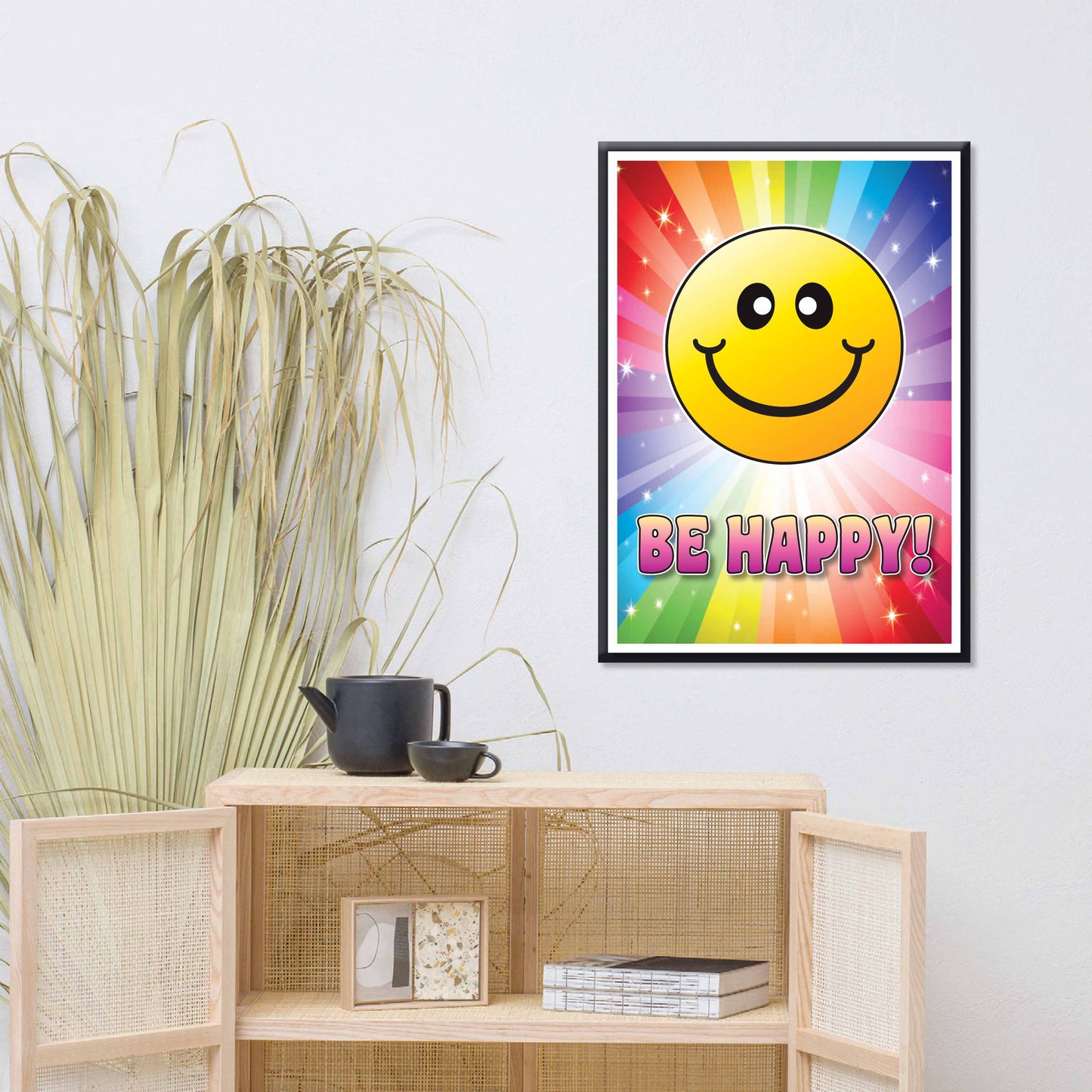 Be Happy Inspirational Wall Art
