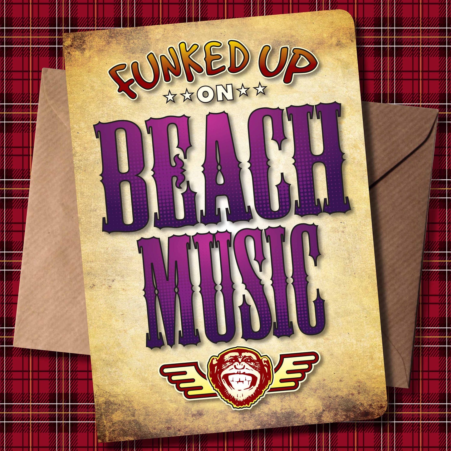 Beach Music Art Print / Poster / Birthday Card / Greetings Card