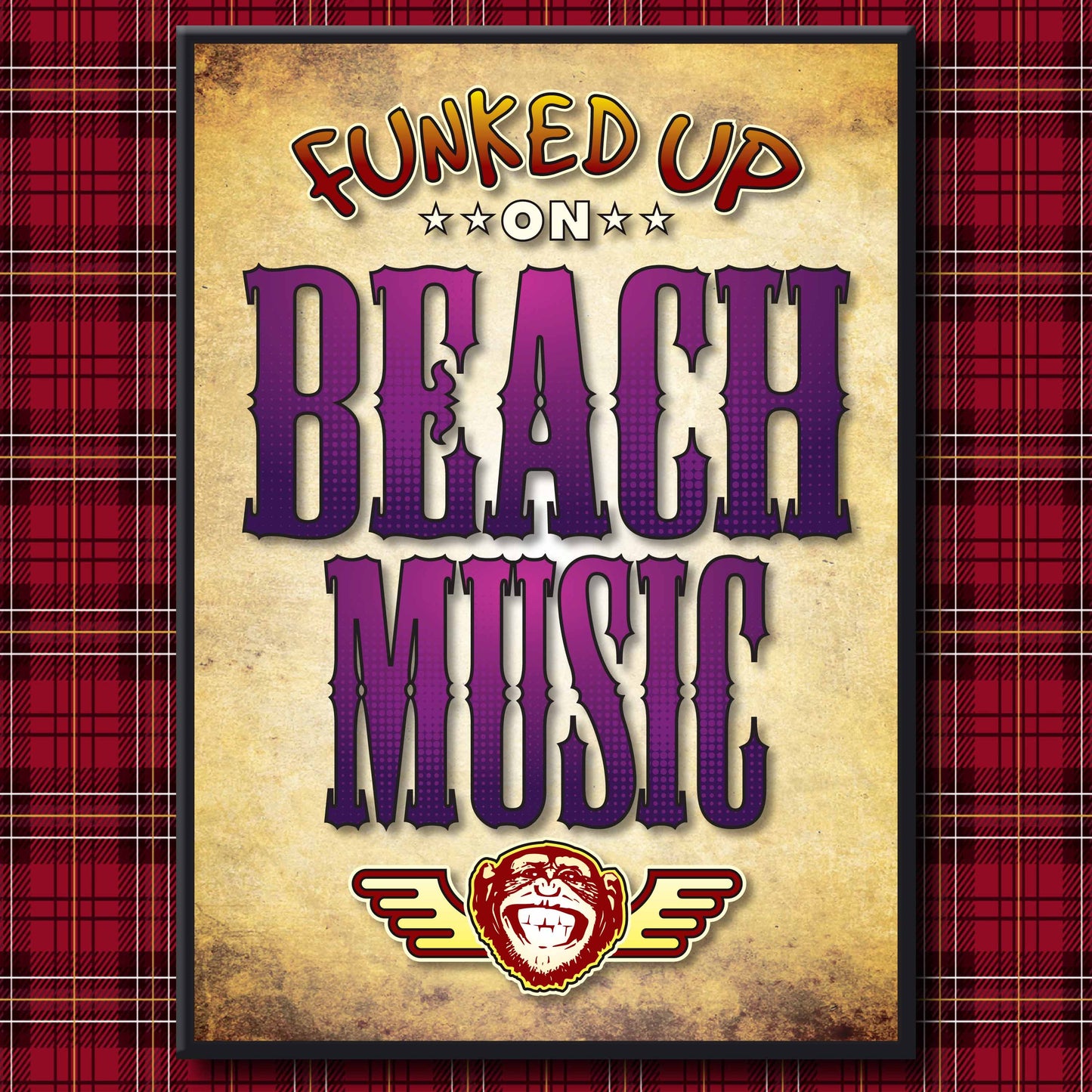 Beach Music Art Print / Poster / Birthday Card / Greetings Card