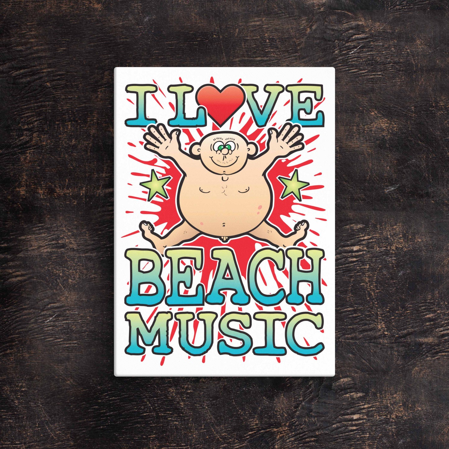 Beach Music 51x71cm Canvas Print