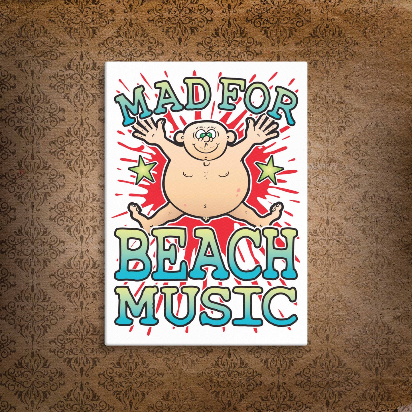 Beach Music Canvas Print 30x40cm