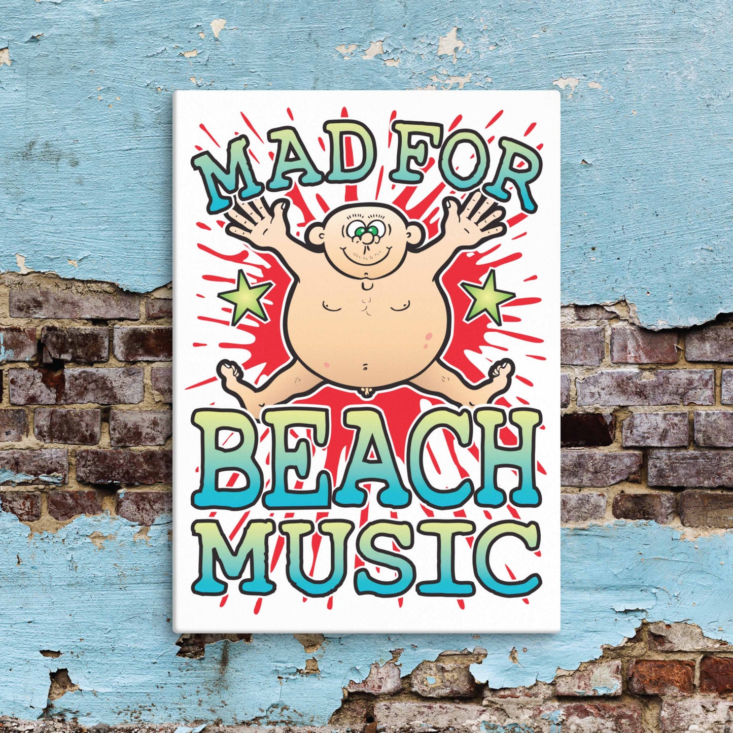 Beach Music Canvas Print 30x40cm