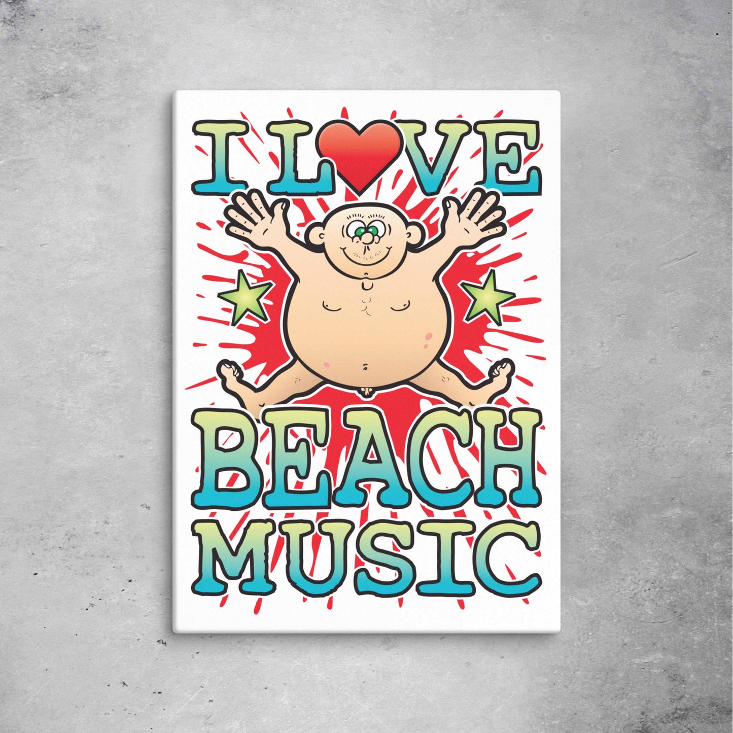 Beach Music 51x71cm Canvas Print