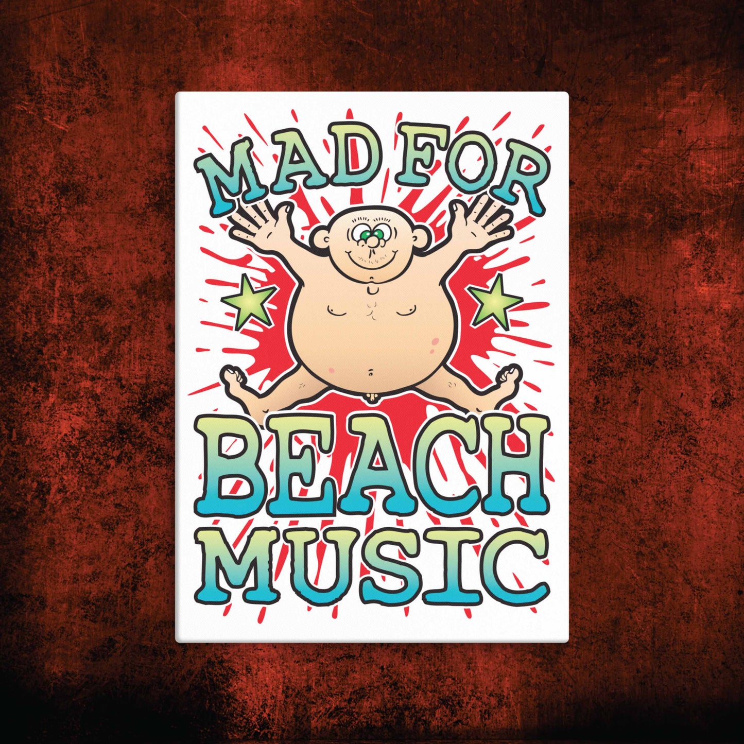 Beach Music Canvas Print 30x40cm
