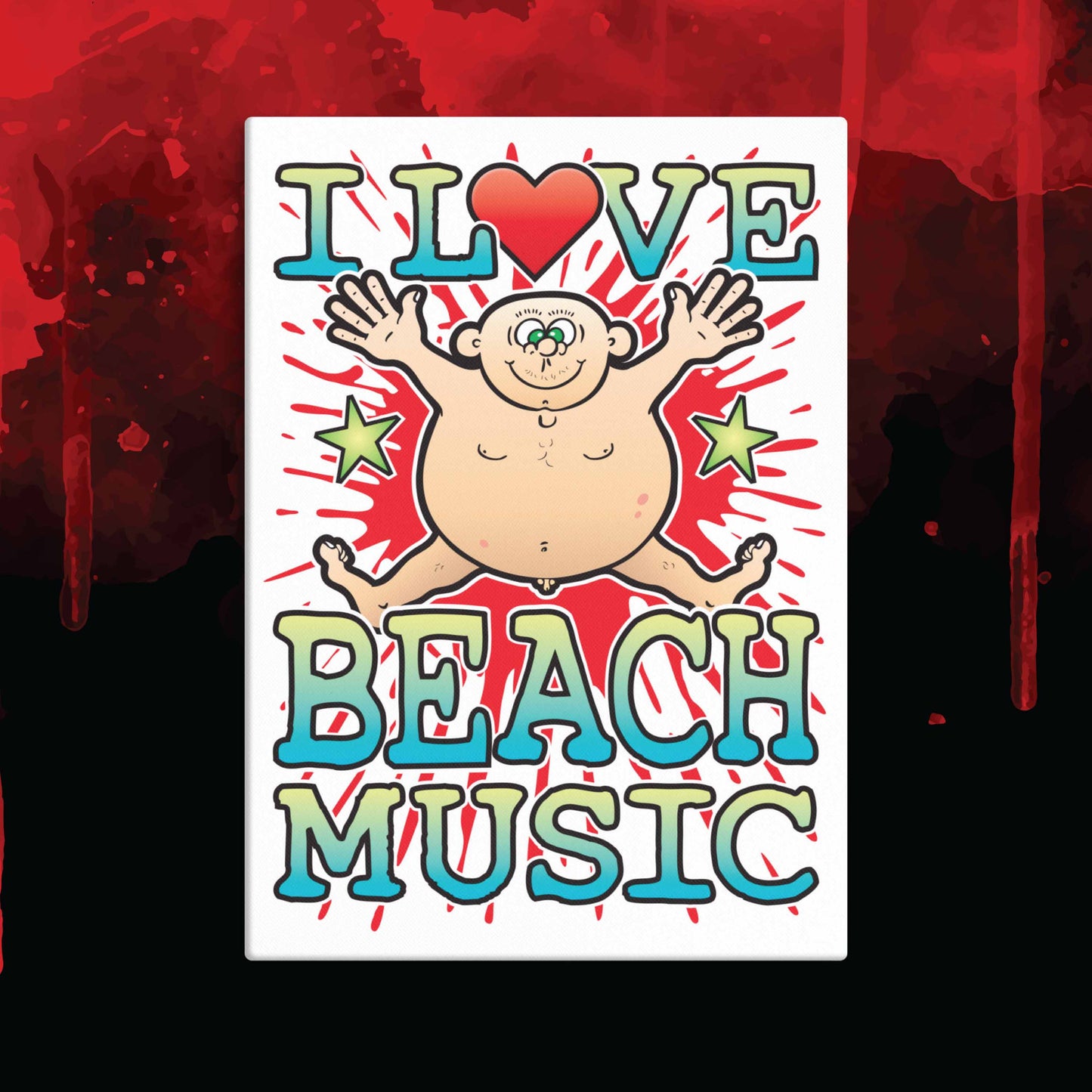 Beach Music 51x71cm Canvas Print