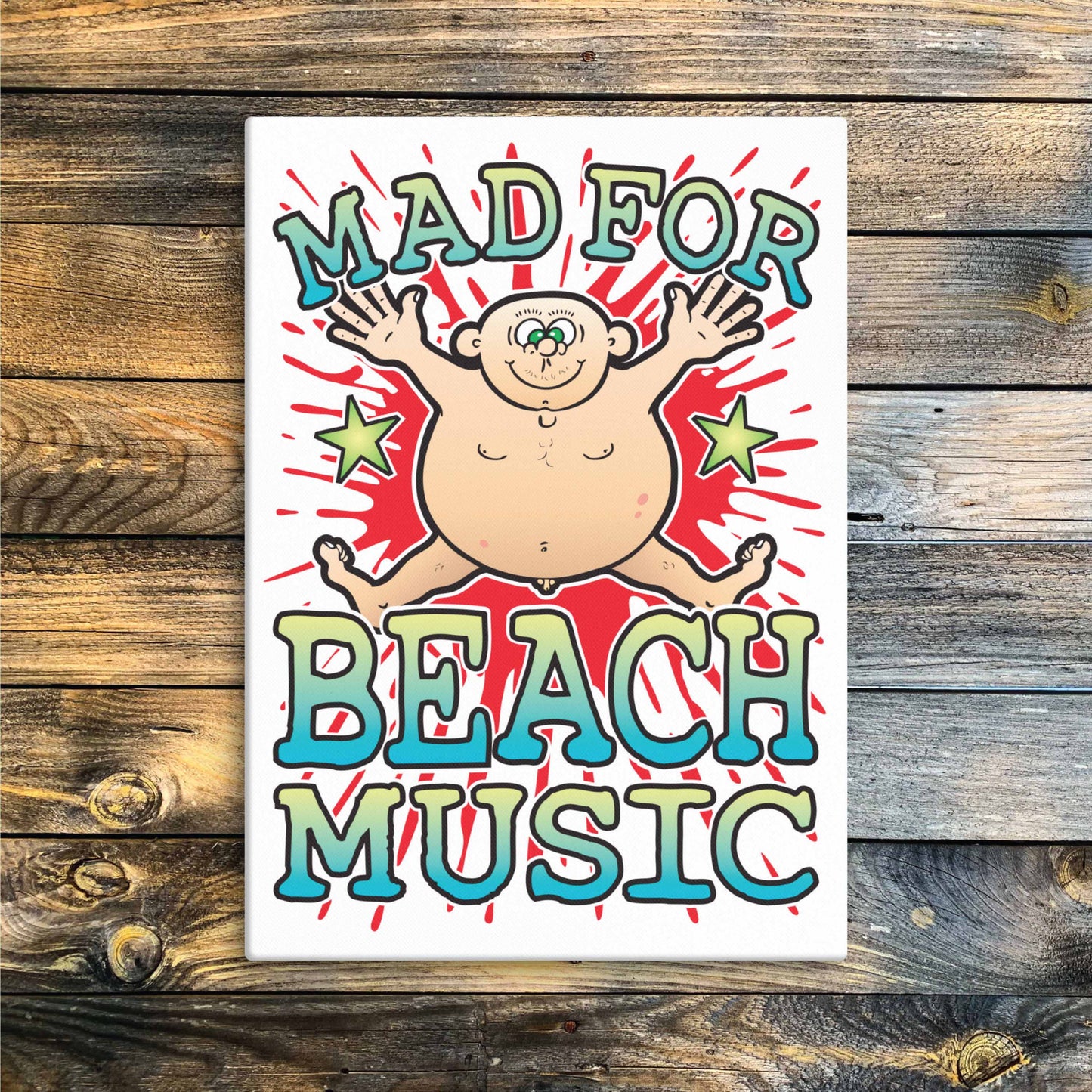 Beach Music Canvas Print 30x40cm