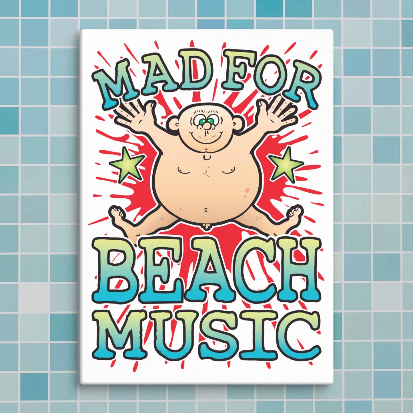 Beach Music Canvas Print 30x40cm