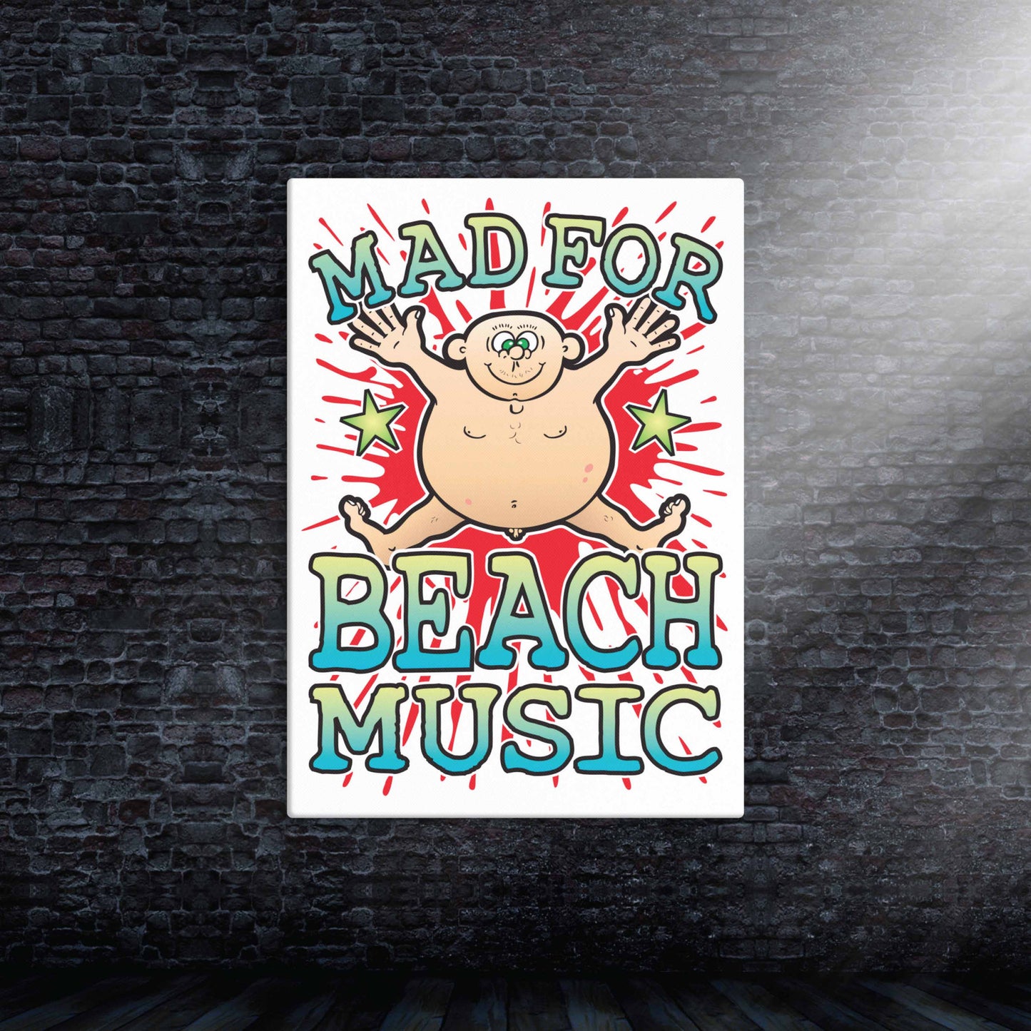 Beach Music Canvas Print 30x40cm