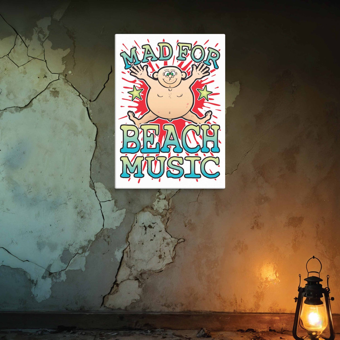 Beach Music Canvas Print 30x40cm