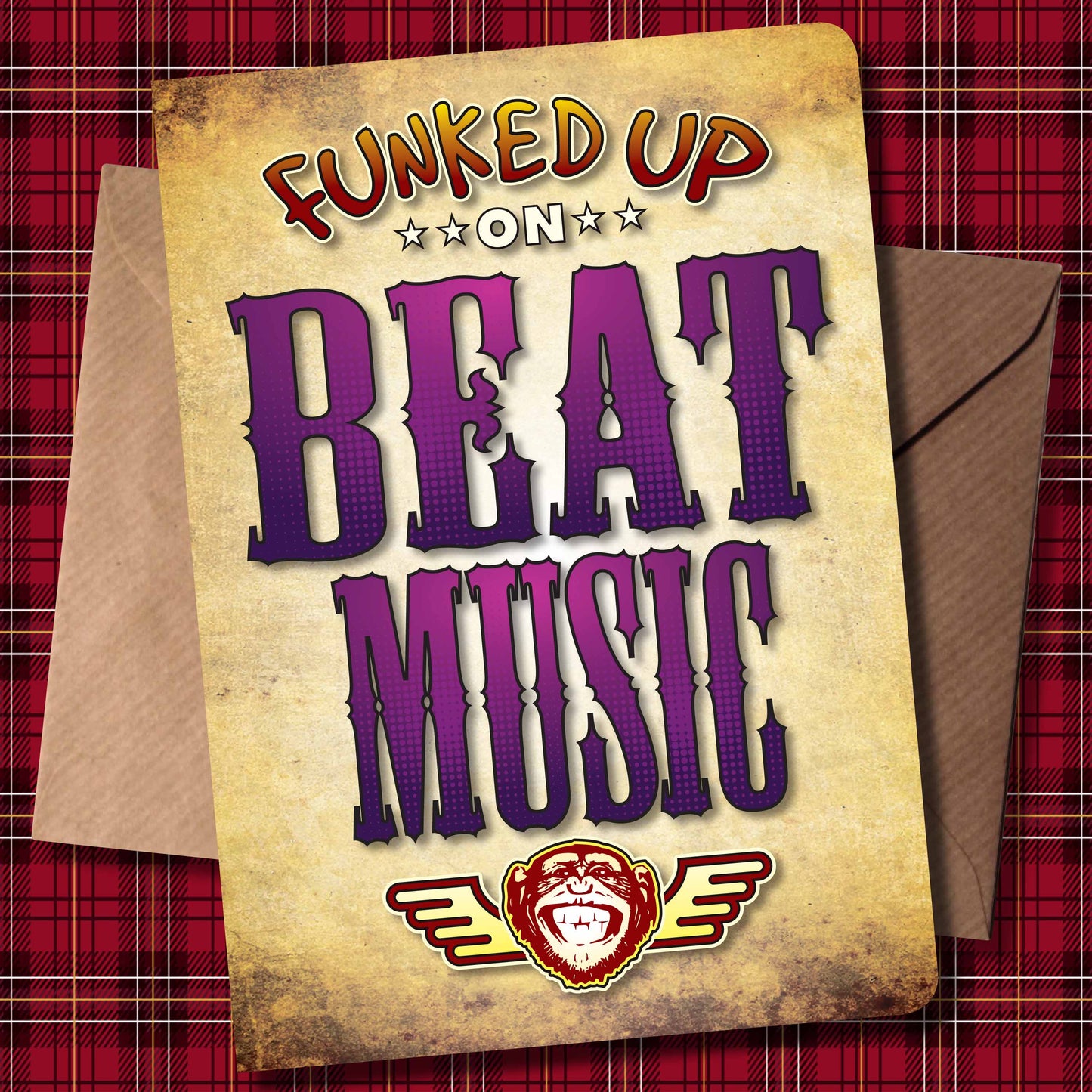 Beat Music Art Print / Poster / Birthday Card / Greetings Card
