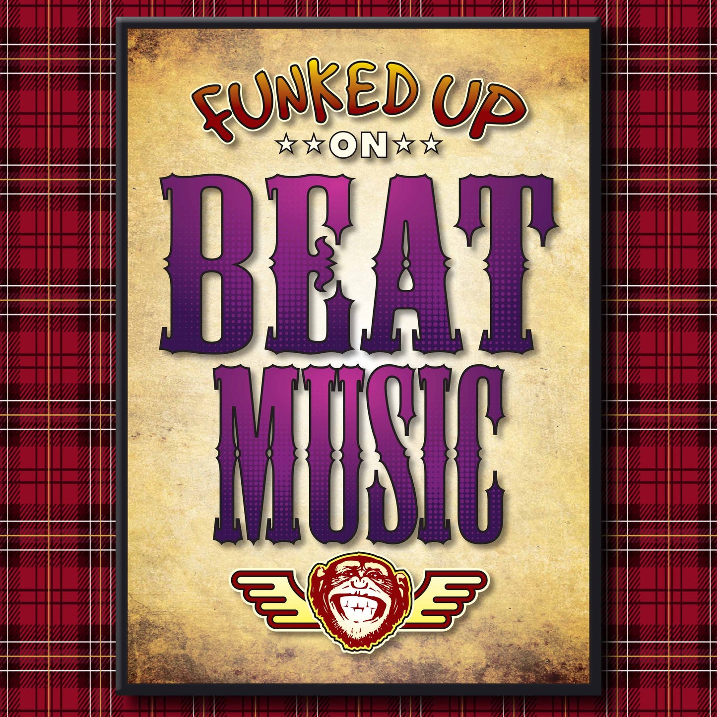 Beat Music Art Print / Poster / Birthday Card / Greetings Card
