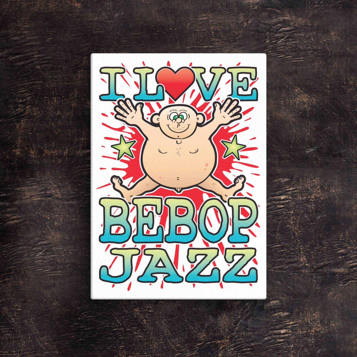 Bebop Jazz 51x71cm Canvas Print