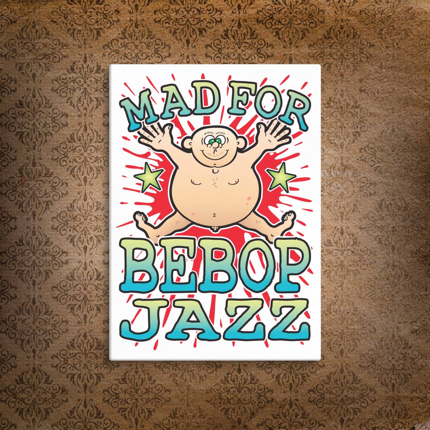 Bebop Jazz Canvas Print 30x40cm