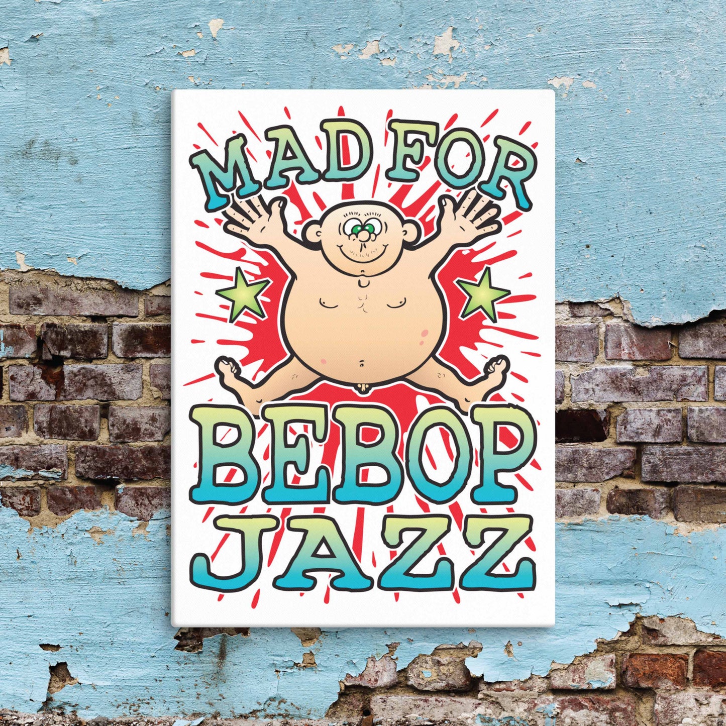 Bebop Jazz Canvas Print 30x40cm