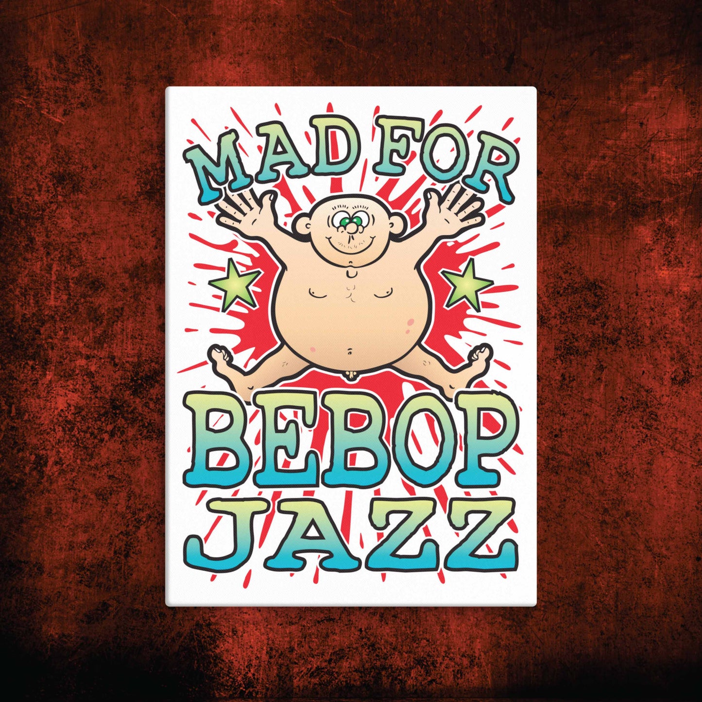 Bebop Jazz Canvas Print 30x40cm