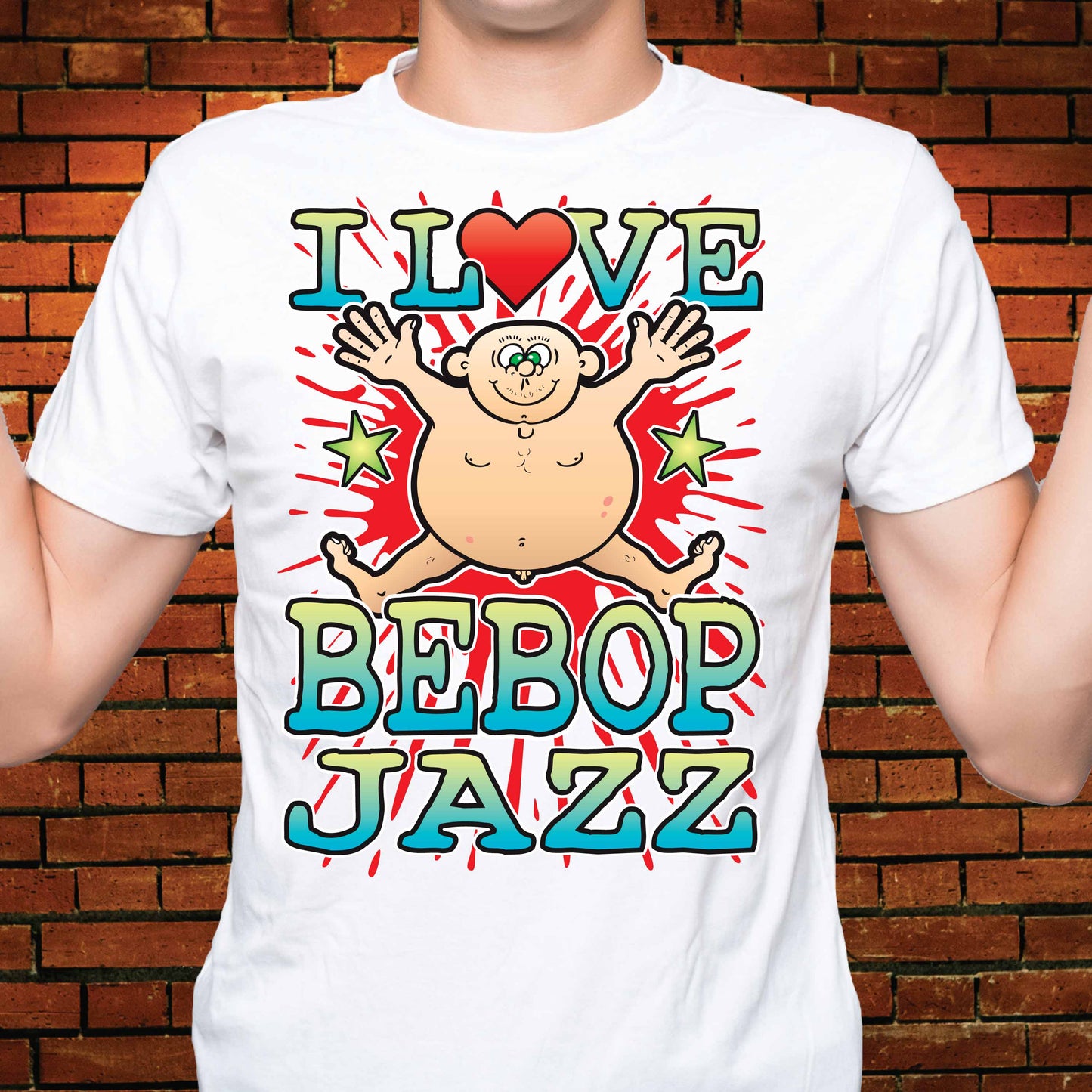 Bebop Jazz Cotton Love Music T-Shirt