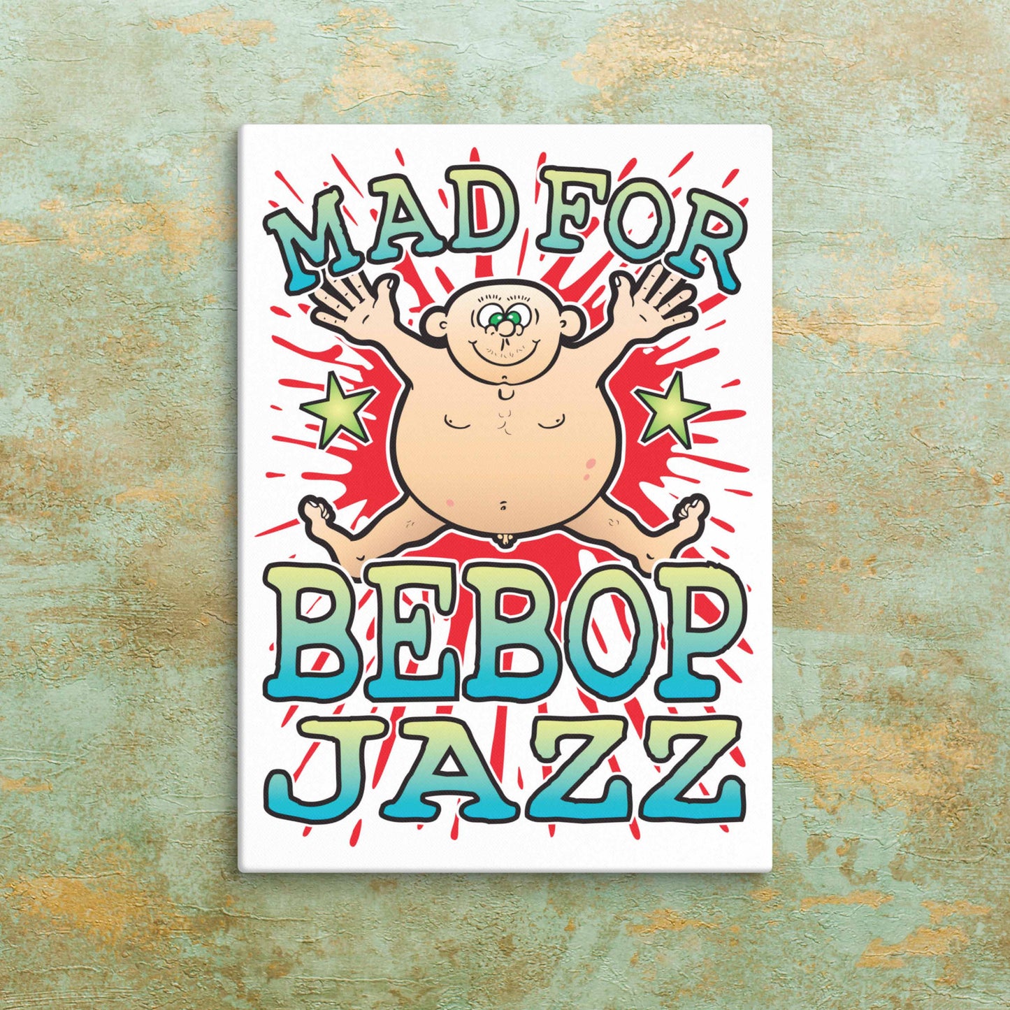 Bebop Jazz Canvas Print 30x40cm