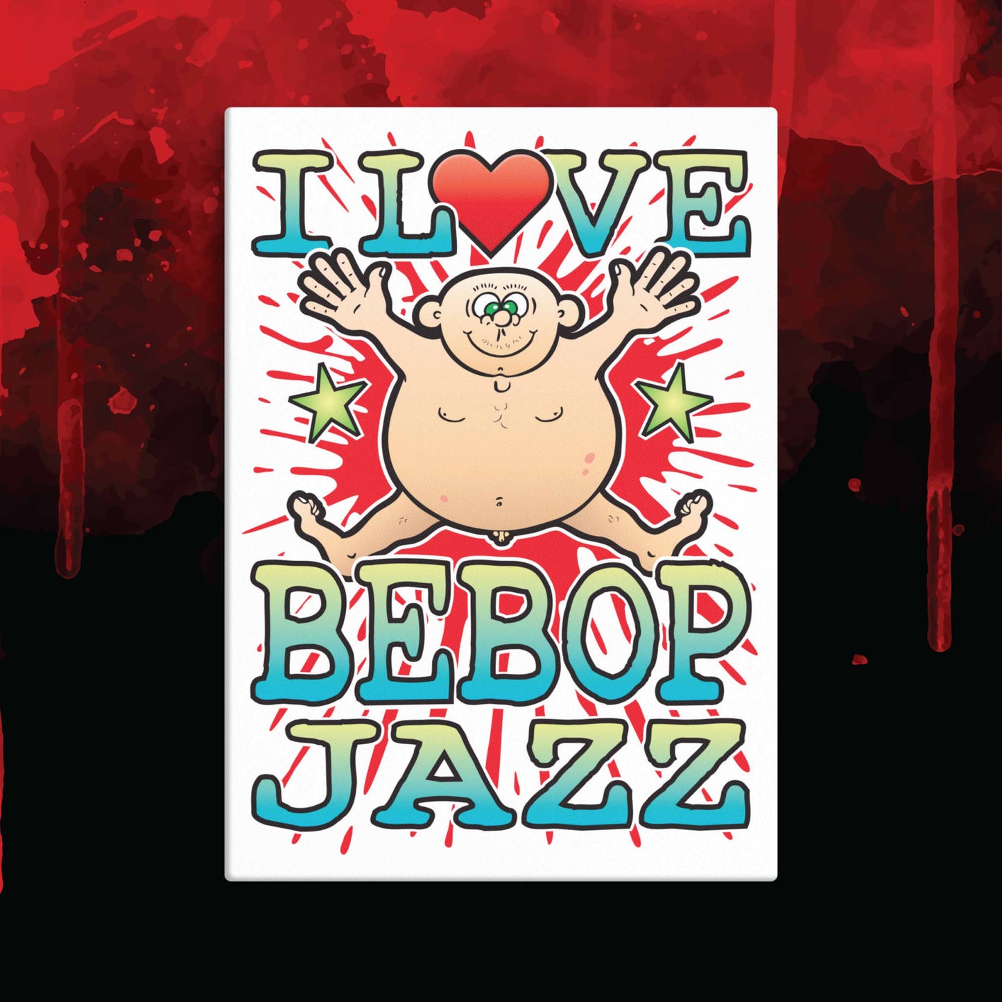 Bebop Jazz 51x71cm Canvas Print
