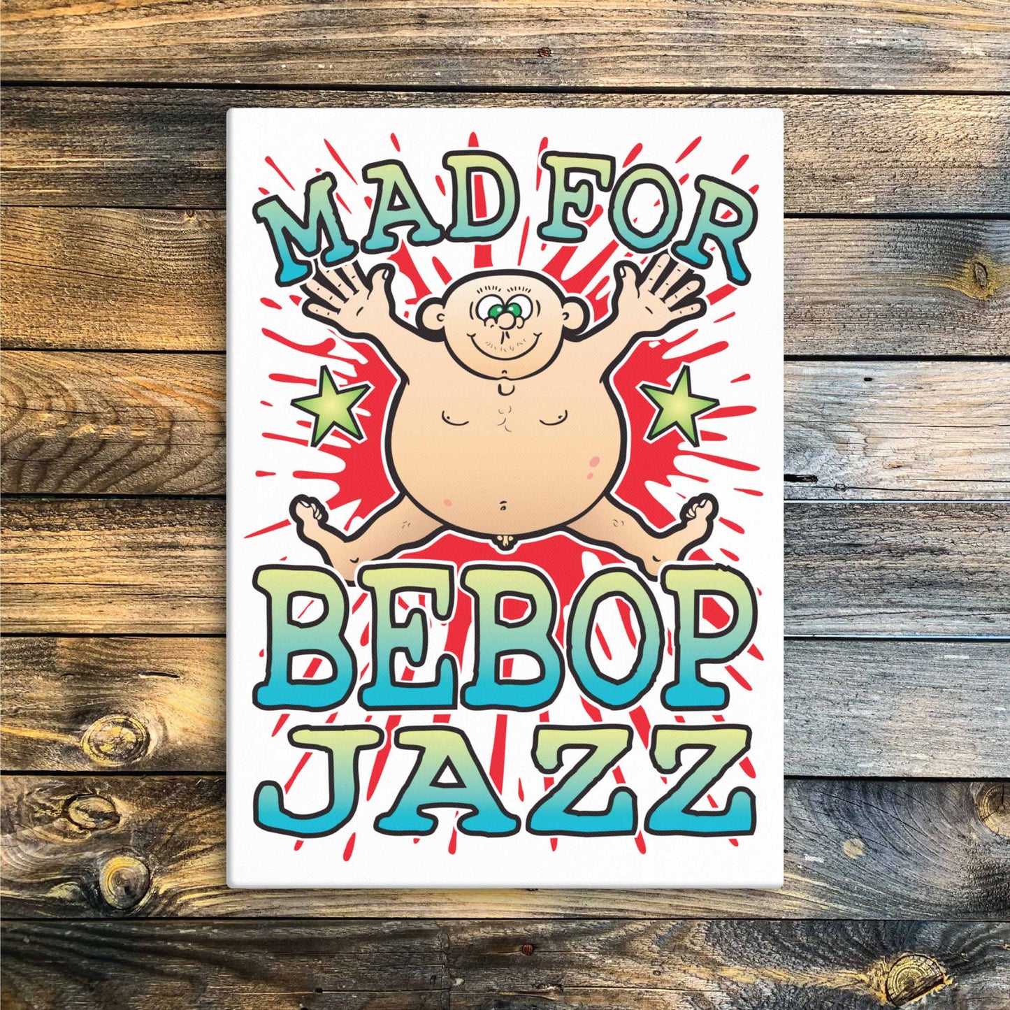 Bebop Jazz Canvas Print 30x40cm