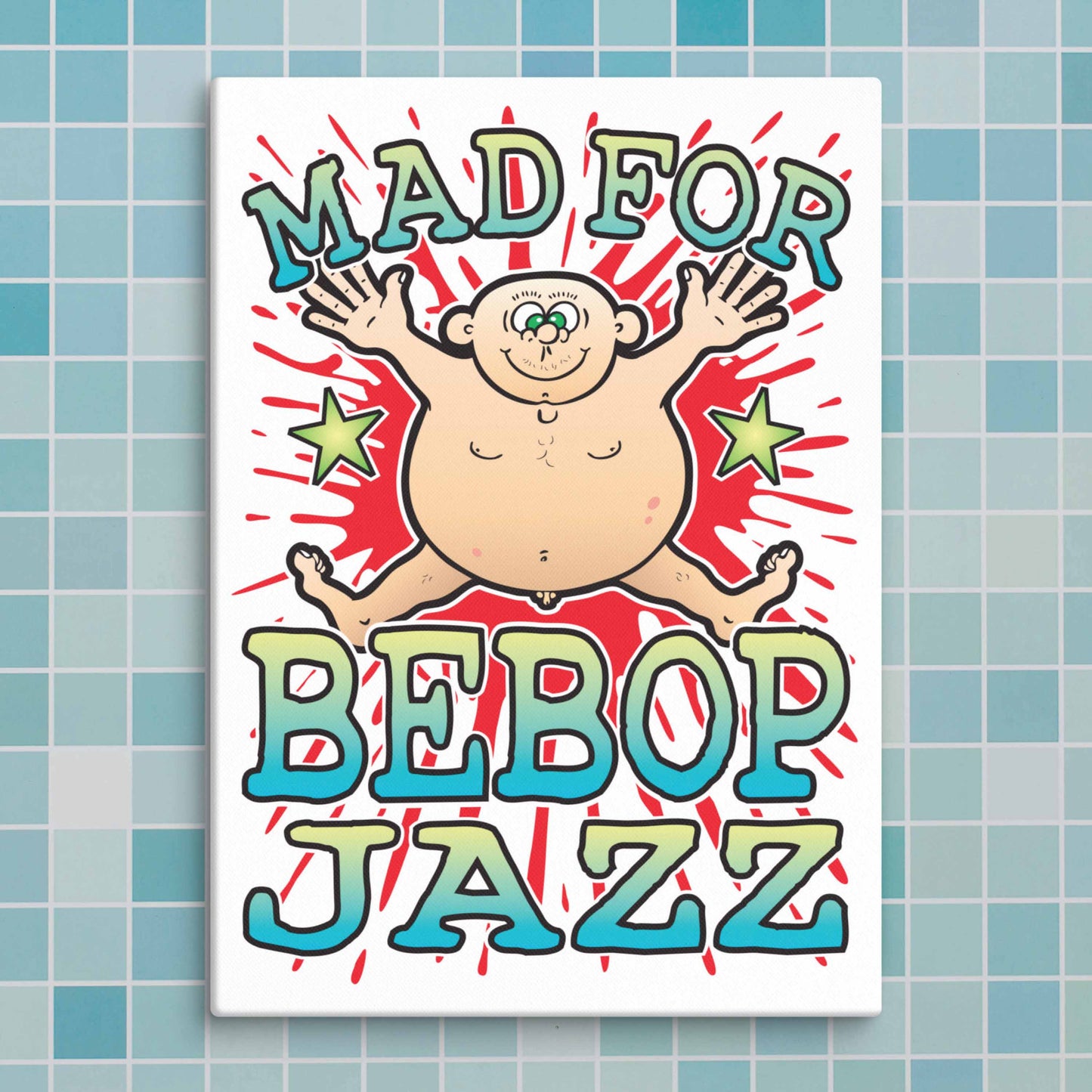 Bebop Jazz Canvas Print 30x40cm