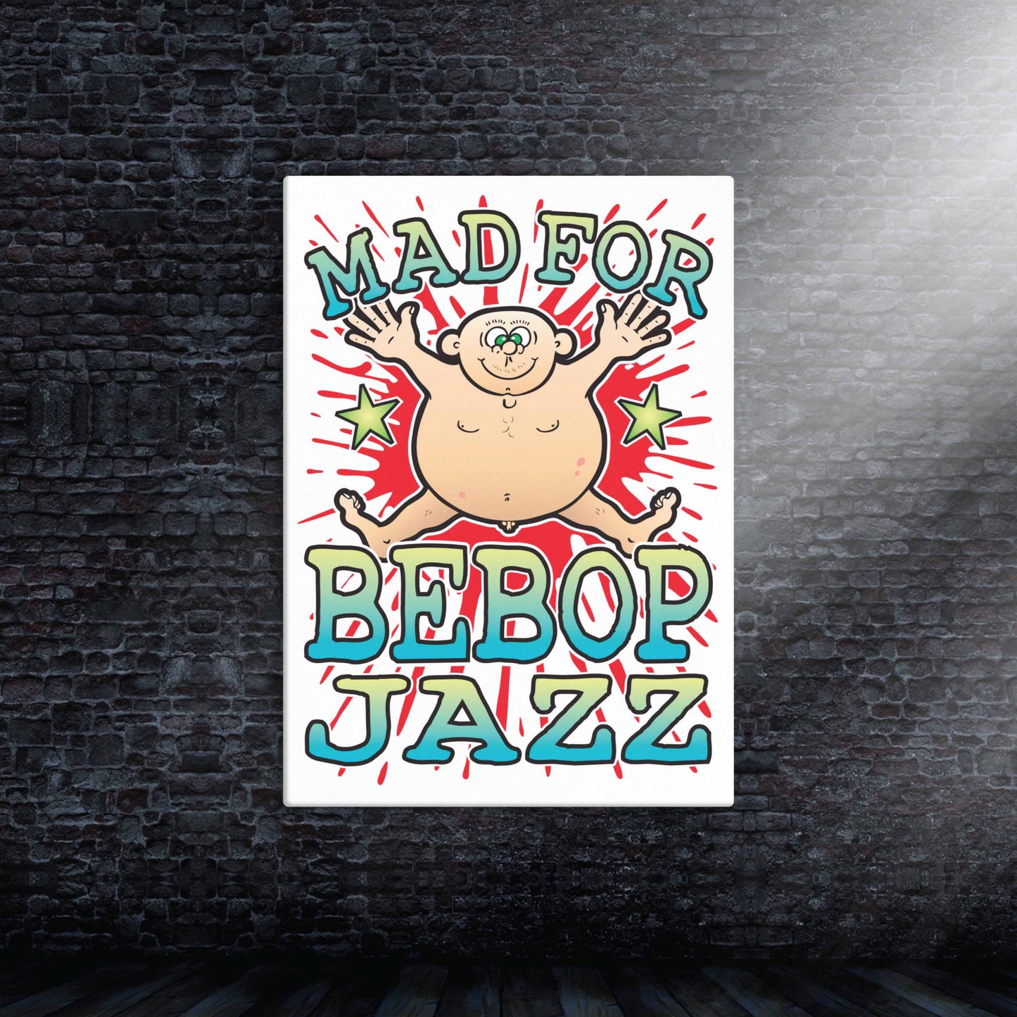 Bebop Jazz Canvas Print 30x40cm