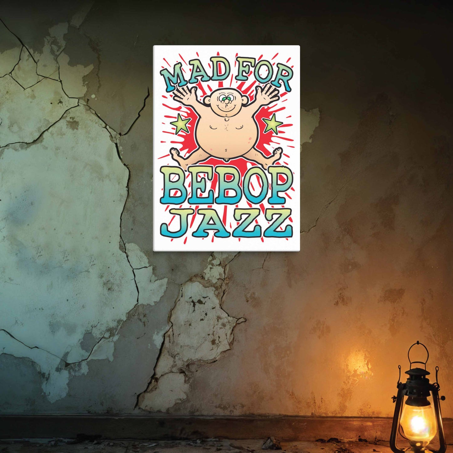 Bebop Jazz Canvas Print 30x40cm