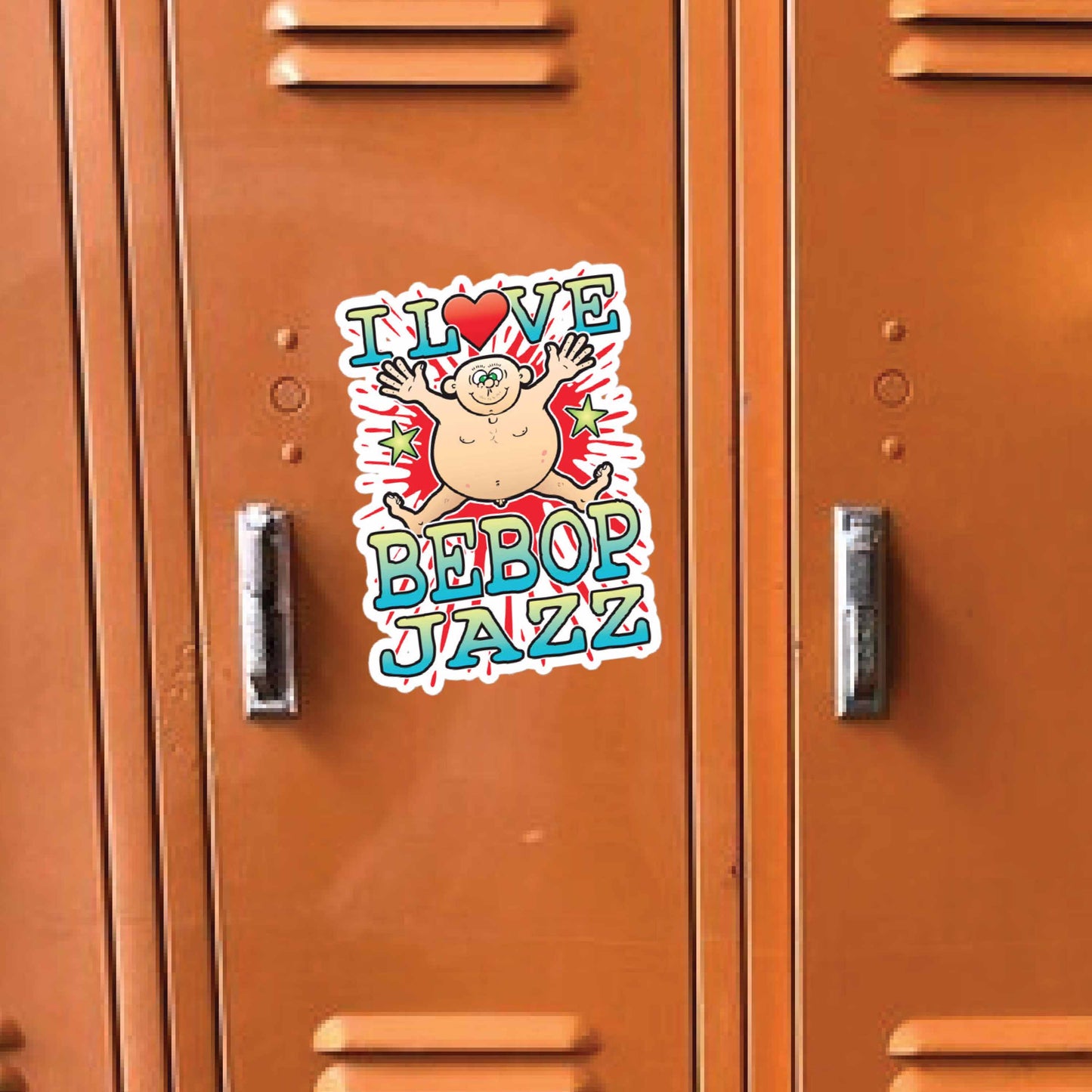 Bebop Jazz Vinyl Kiss-Cut Sticker / 14 x 10cm