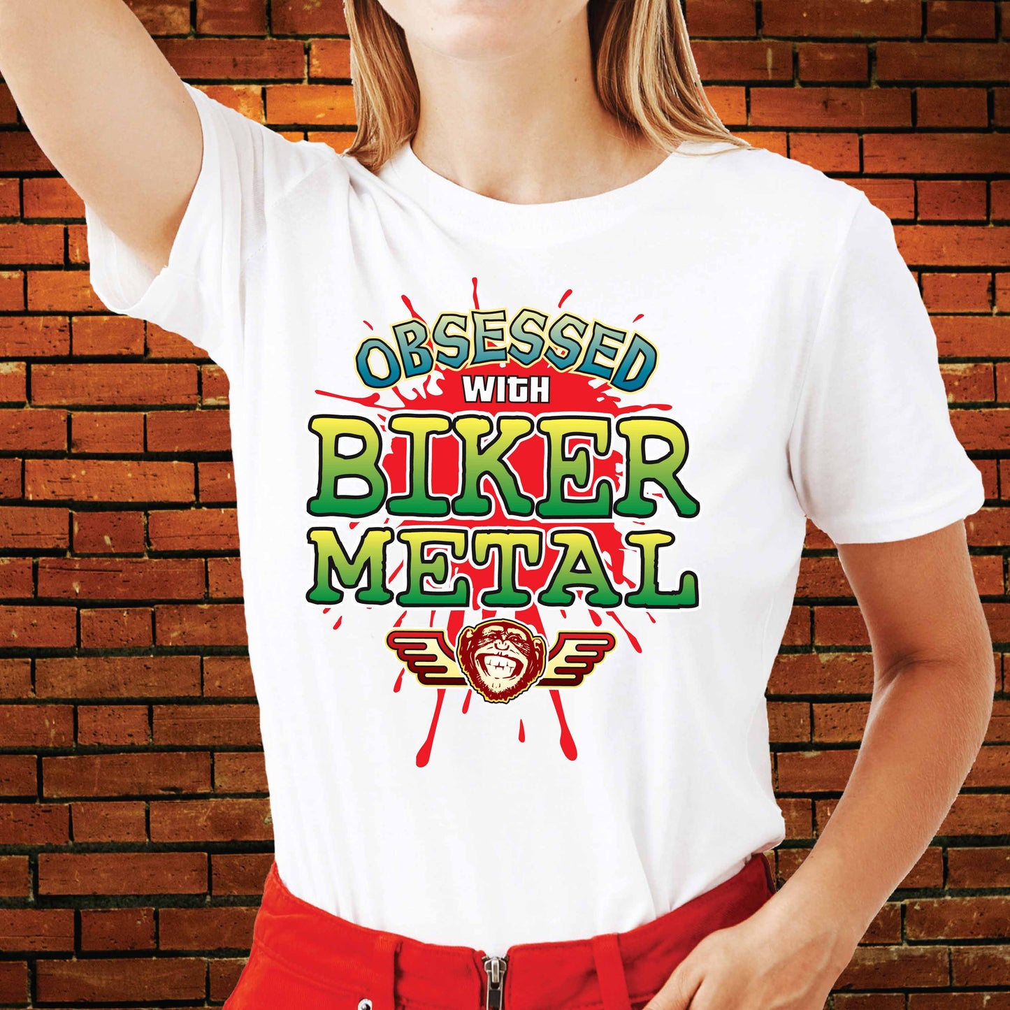 Biker Metal Obsessed Cotton T-Shirt