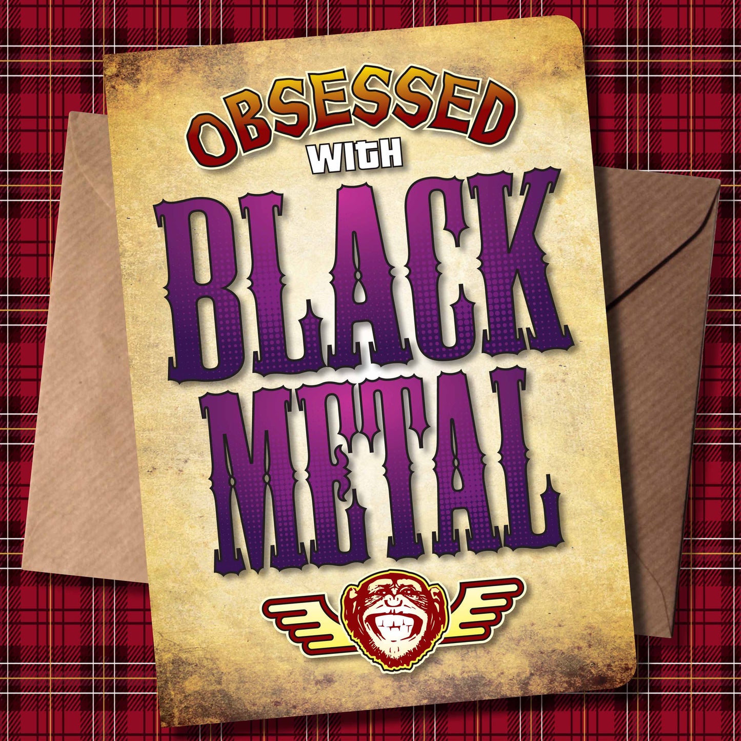 Black Metal - Obsessed Art Poster + Birthday / Greetings Card