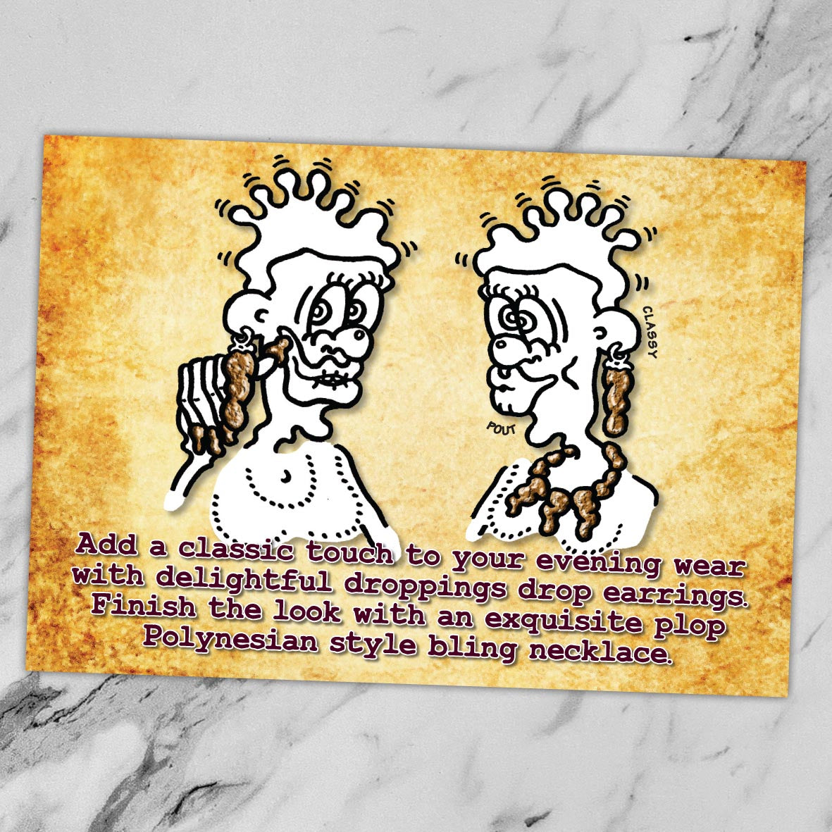 Bling Jewellery Cartoon Art Print