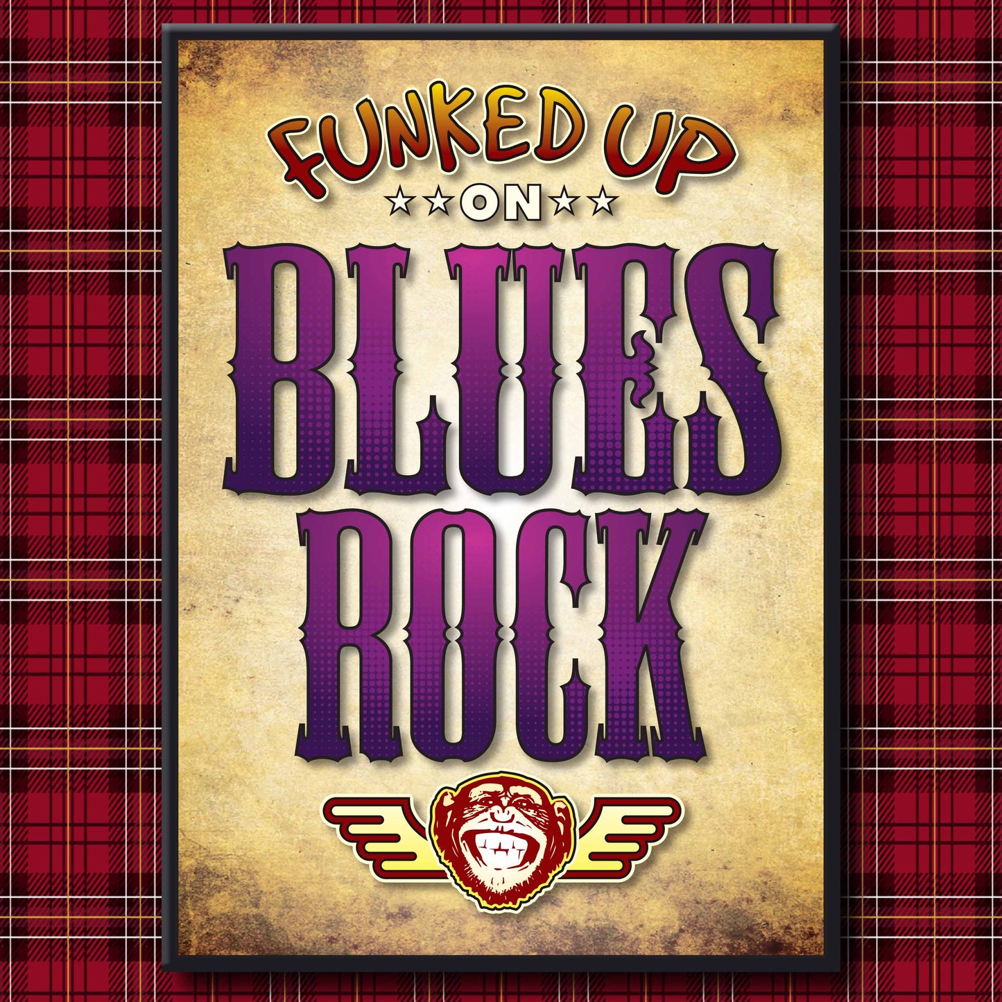 Blues Rock Art Print / Poster / Birthday Card / Greetings Card