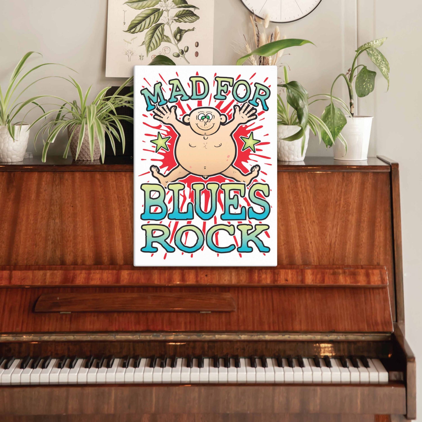 Blues Rock Canvas Print 51x71cm