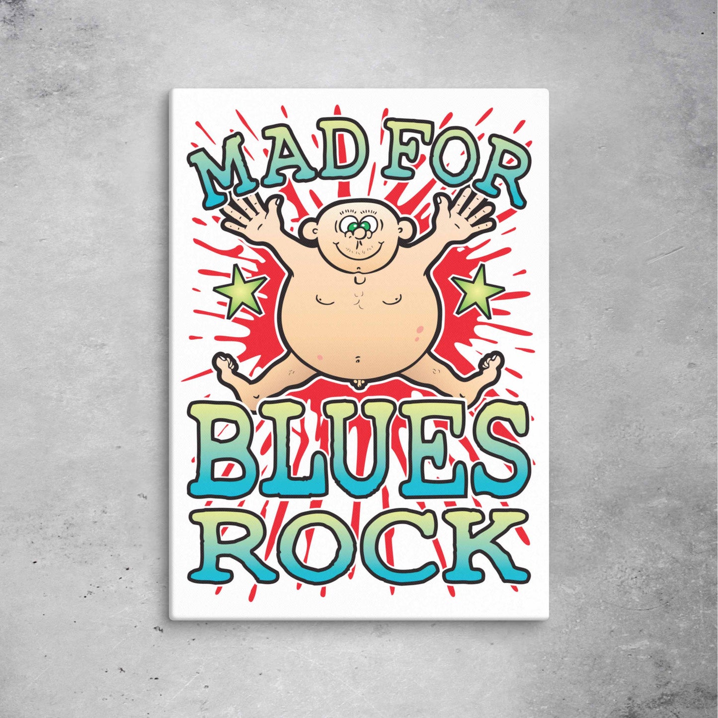 Blues Rock Canvas Print 51x71cm