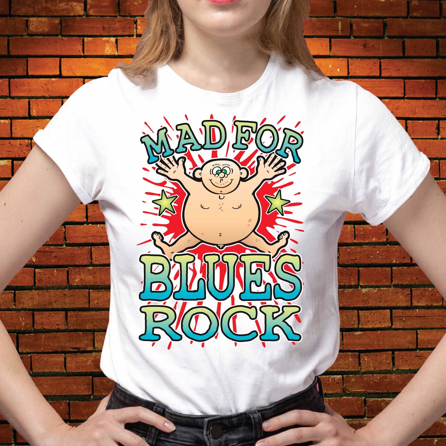 Blues Rock Cotton T-Shirt