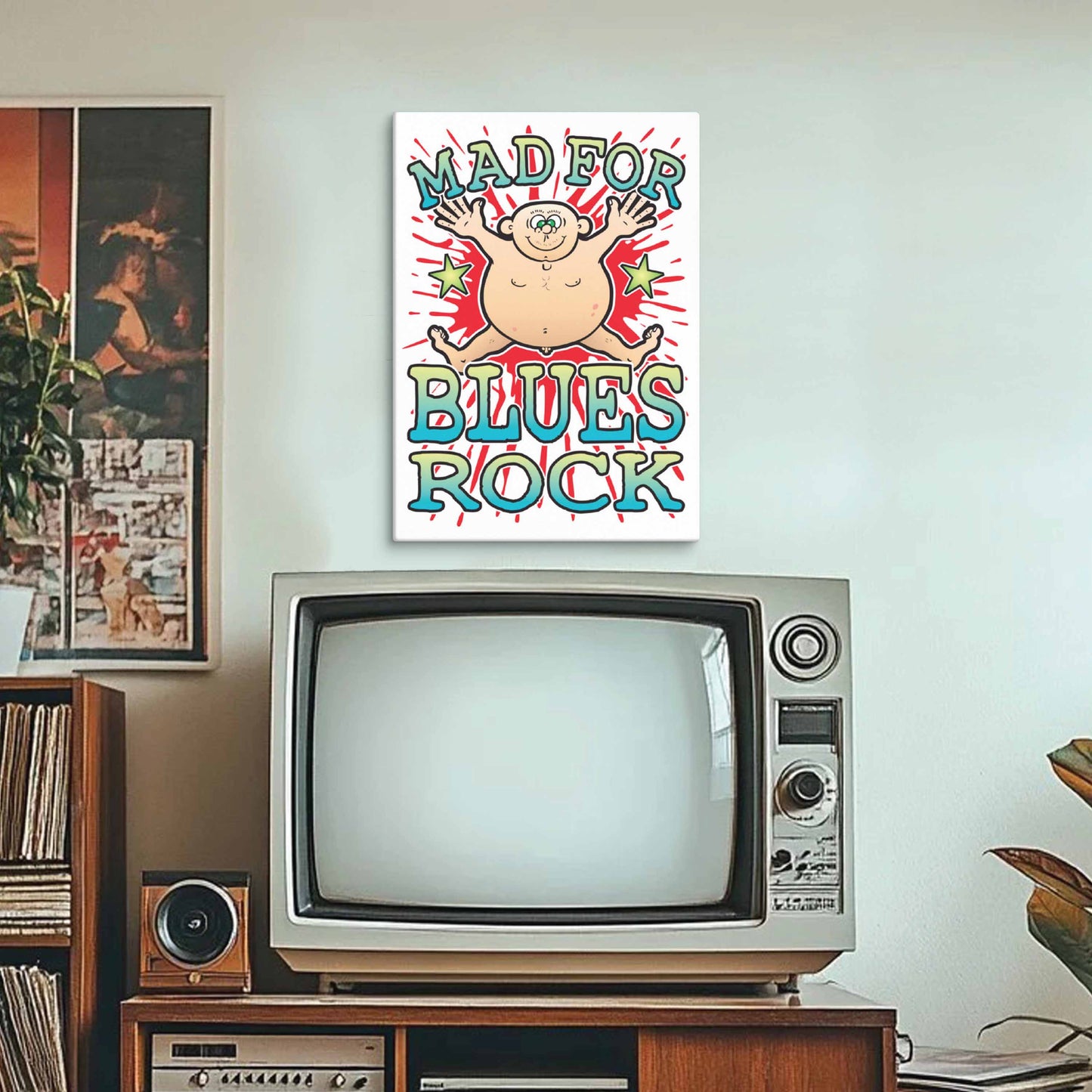 Blues Rock Canvas Print 51x71cm