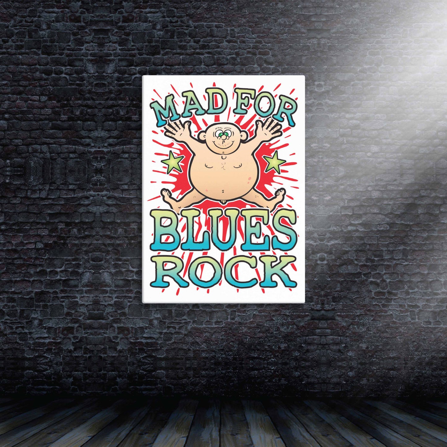 Blues Rock Canvas Print 51x71cm